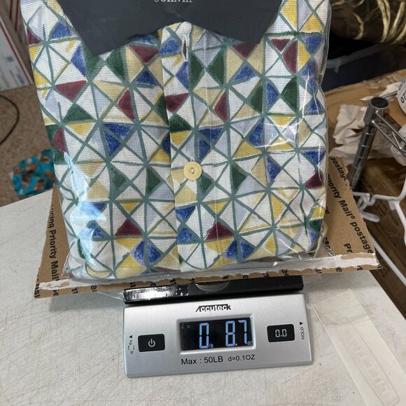 John Henry Shirt Mens Extra‎ Large Linen Button-up Resort Golf Clubhouse Links - Picture 7 of 7